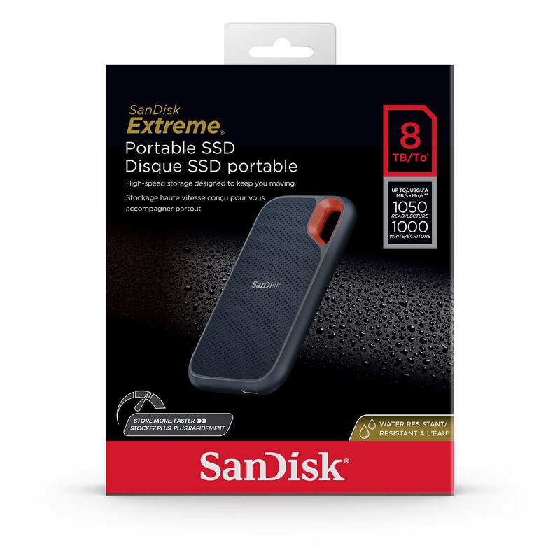 SanDisk Extreme® 8 TB USB3.2 Portabele SSD