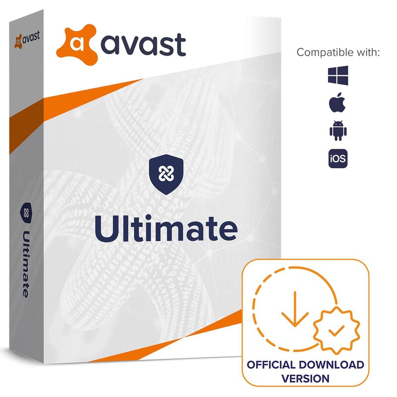 Avast Ultimate - IS, VPN, Cleanup (10 Geräte) - 1 Jahr DE | Download & Produktschlüssel