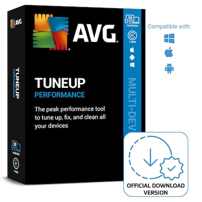 Avast AVG TuneUp (10 Geräte) - 1 Jahr DE | Download & Produktschlüssel