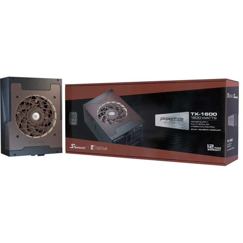 SEASONIC PRIME TX-1600 Noctua Edition 1600 Watt 80+ Titanium voll modular