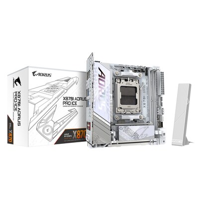 GIGABYTE X870I AORUS PRO ICE WIFI7 mITX Mainboard Sockel AM5 HDMI