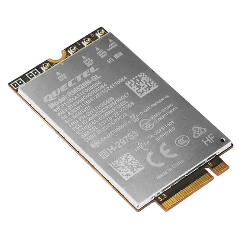 Quectel günstig Kaufen-Lenovo Quectel RM520N-GL - 5G Drahtloses Mobilfunkmodem. Lenovo Quectel RM520N-GL - 5G Drahtloses Mobilfunkmodem <![CDATA[• Quectel RM520N-GL - Drahtloses Mobilfunkmodem - 5G - M.2 Card • für den X1 Carbon der 12. Generation/T14 der 5. Generation • Unters