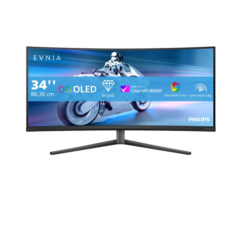 Philips Evnia 34M2C6500 86,36cm (34") WQHD OLED Gaming Monitor 21:9 HDMI/DP 175Hz 0.03ms (MPRT) Sync