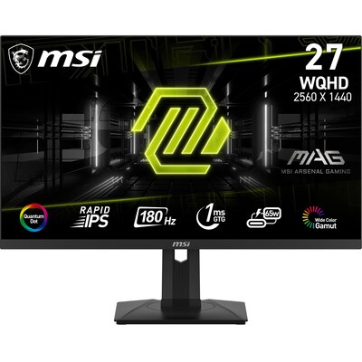 MSI Optix MAG274QRFDE-QD E2 69cm (27") QHD IPS Gaming Monitor 16:9 DP/HDMI 180Hz