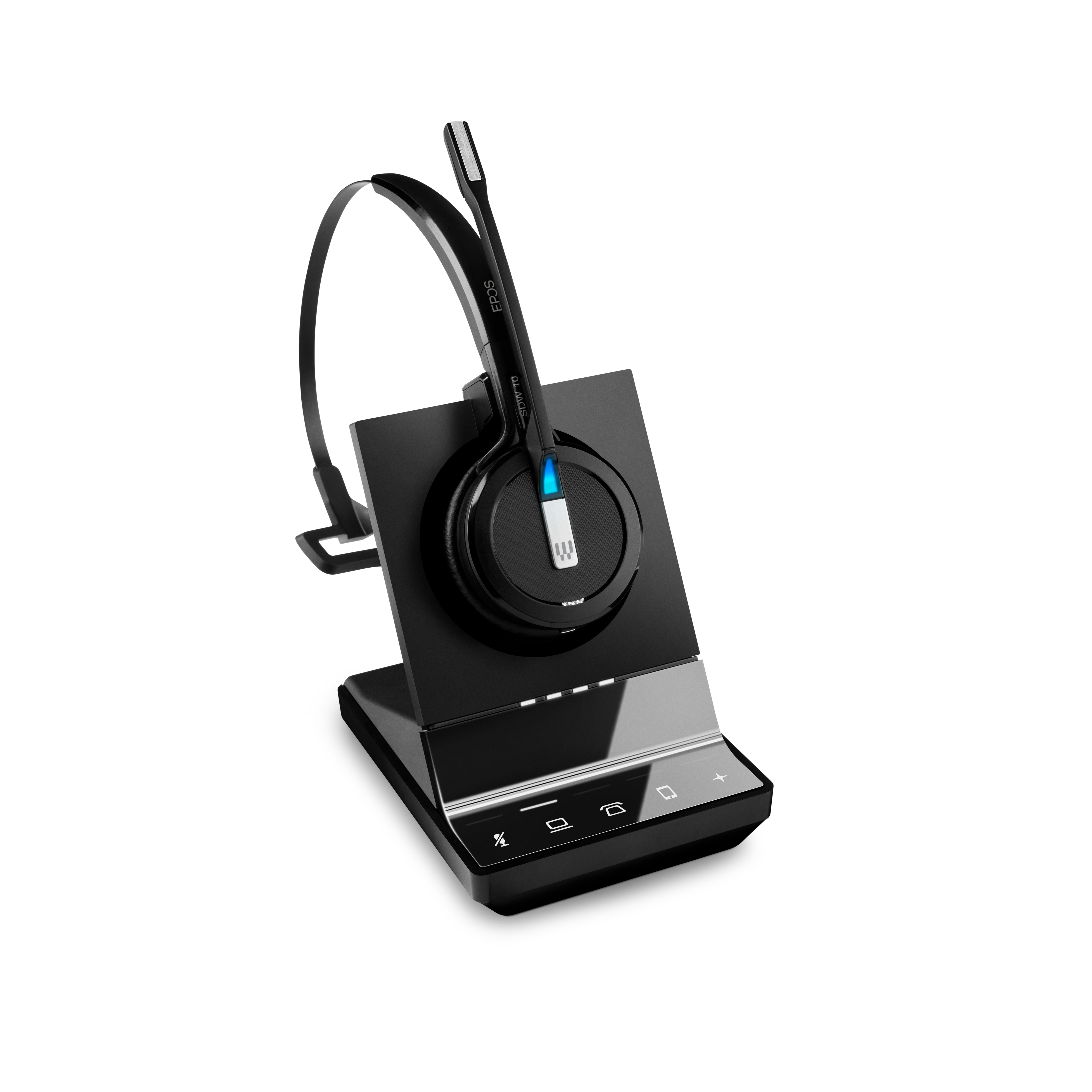 EPOS IMPACT SDW 5015 Mono-DECT-Headset - UC-Version, EPOS ActiveGard®-Technologie, Dual-Konnektivität, Noice Cancelling, Multi-Connect, inkl. Basisstation