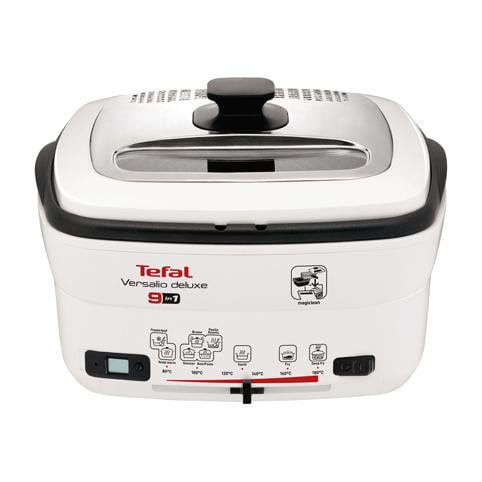 Tefal FR 4950 Multifunktions-Fritteuse Versalio Deluxe 9in1 Weiß/Schwarz