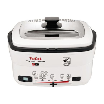 Tefal FR 4950 Multifunktions-Fritteuse Versalio Deluxe 9in1 Weiß/Schwarz