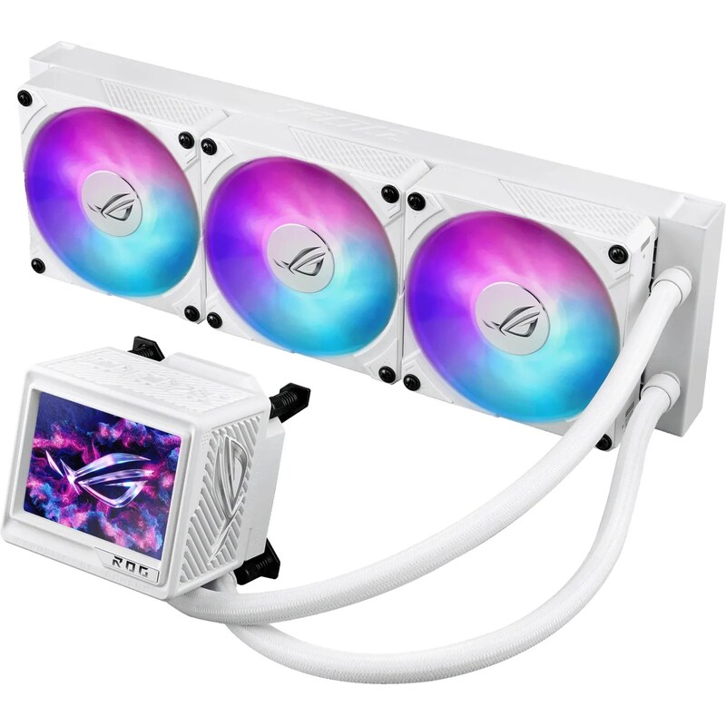 Intel CPU günstig Kaufen-ASUS ROG Ryujin III 360 ARGB EXTREME White Komplettwasserkühlung für AMD Intel CPU. ASUS ROG Ryujin III 360 ARGB EXTREME White Komplettwasserkühlung für AMD Intel CPU <![CDATA[• Komplettwasserkühlung mit 360 mm Radiator • 1700, 1200, 1
