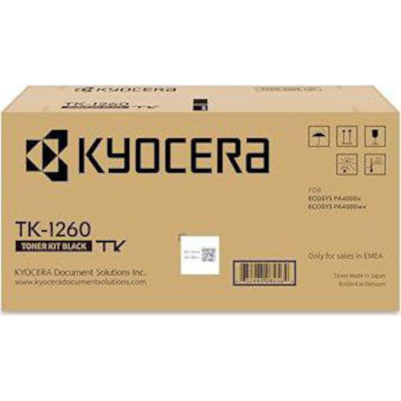 Kyocera Original TK-1260 / 1T0C150NL0 Toner Schwarz für ca. 10.000 Seiten