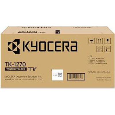 Kyocera Original TK-1270 / 1T0C140NL0 Toner Schwarz für ca. 10.000 Seiten