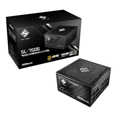 ASRock Steel Legend 750W Gold Gaming Netzteil modular ATX 3.1 PCIe 5.1