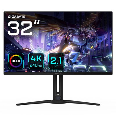 Gigabyte Aorus FO32U2P 80cm (31,5") 4K OLED Gaming Monitor 16:9 HDMI/DP2.1/USB-C PD65W 240Hz 0,03ms