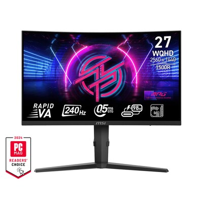 MSI MPG 275CQRXFDE 69cm (27") QHD VA Gaming Monitor Curved 16:9 HDMI/DP/USB-C PD98W 240Hz 0,5ms (GtG)