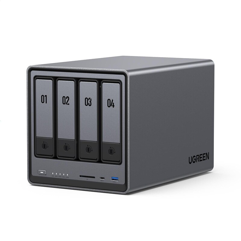 Intel Top günstig Kaufen-UGREEN NASync DXP4800 NAS System 4-Bay. UGREEN NASync DXP4800 NAS System 4-Bay <![CDATA[• 3.4GHz Intel N-Reihe N100 - 4 Kern-Prozessor • 8GB DDR5-4800 RAM • 4x 3,5