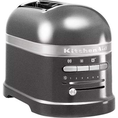 KitchenAid Artisan 5KMT2204E 2-Scheiben Toaster 1250 Watt medaillion silber