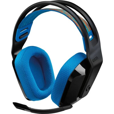 Logitech G535 LIGHTSPEED Schwarz/Blau kabelloses Gaming-Headset