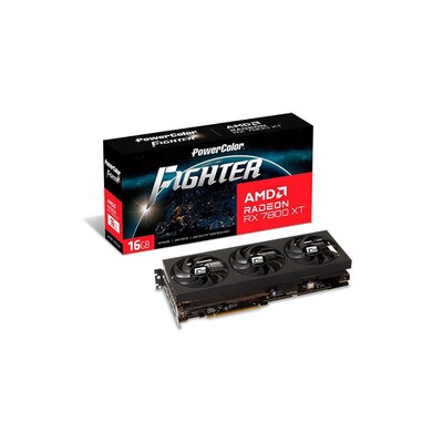 POWERCOLOR AMD Radeon RX 7800 XT Fighter 16GB GDDR6 Grafikkarte HDMI/3xDP