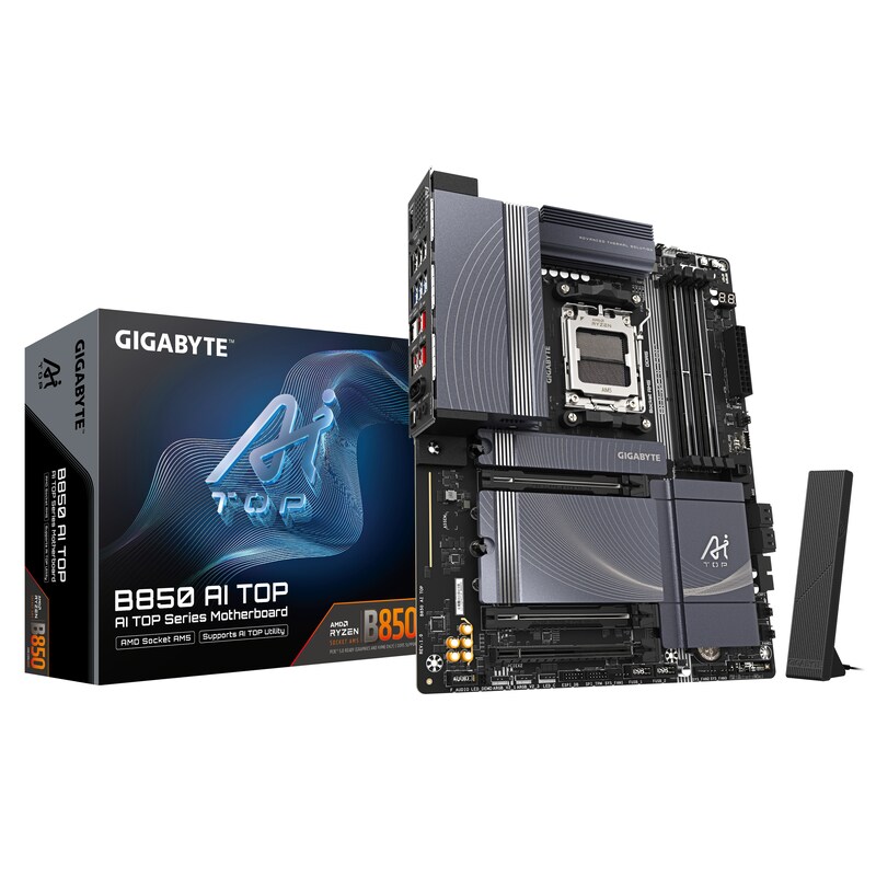 GIGABYTE B850 AI TOP ATX Mainboard Sockel AM5 WIFI7/HDMI