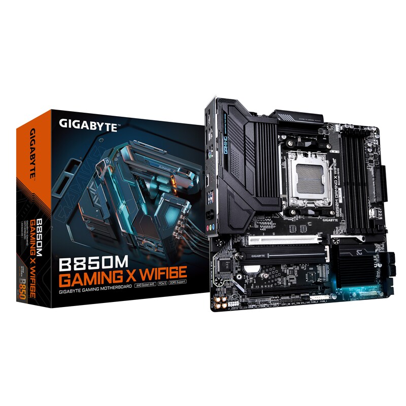 GIGABYTE B850M GAMING X mATX Mainboard Sockel AM5 WIFI6E/HDMI/DP