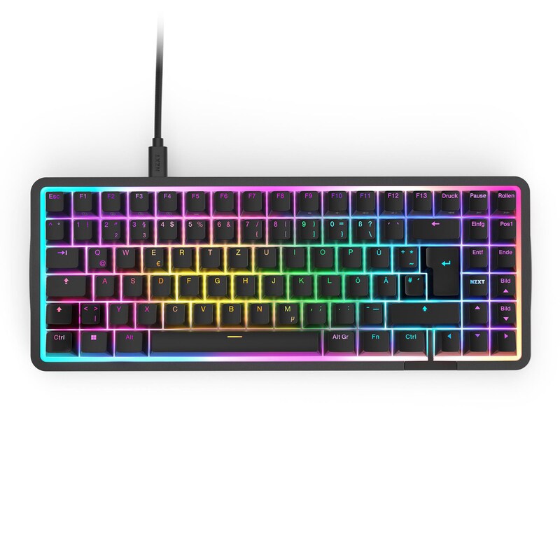 kabelgebundene günstig Kaufen-NZXT Function Elite MiniTKL Gaming Tastatur Black ARGB. NZXT Function Elite MiniTKL Gaming Tastatur Black ARGB <![CDATA[• Kabelgebundene Tastatur mit Nummernblock • Modernes und flaches Aluminium-Design • Masse: 42,3 x 11,4 x 1 Zentimeter]]>. 