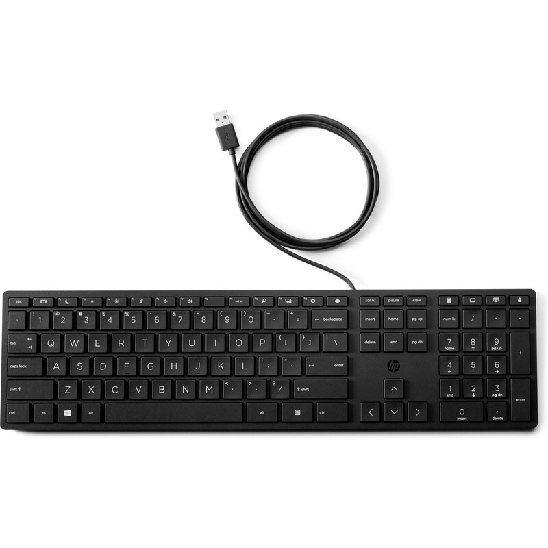 HP 320K Tastatur Schwarz - USB-A, für mehr Produktivität im Alltag