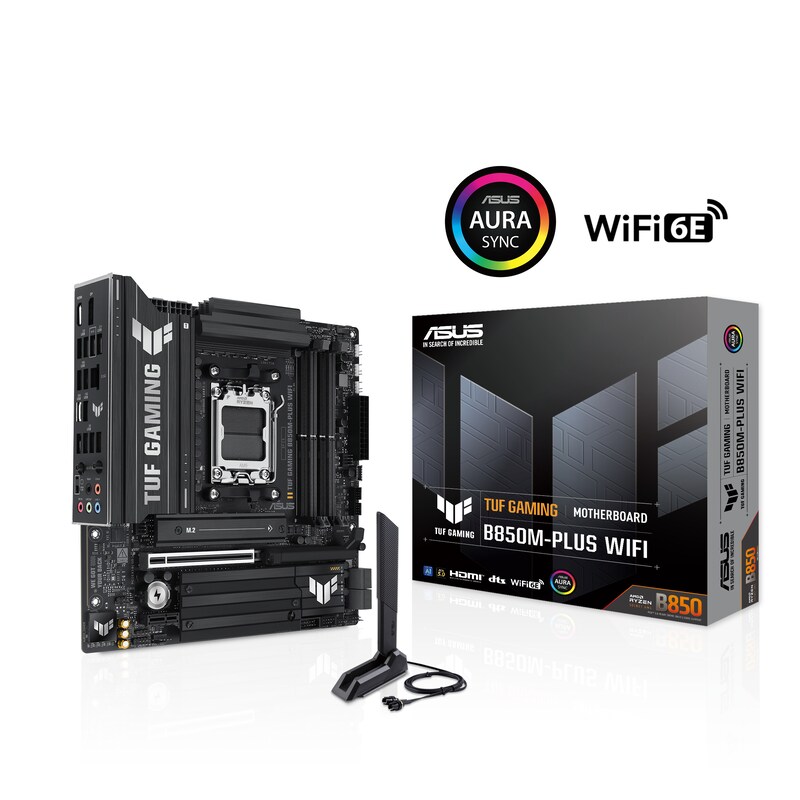 Asus Tuf Gaming B850m-Plus Wifi Matx Mainboard Sockel Am5 Dp/Hdmi/Usb-C 90Mb1iy0-M0eay0