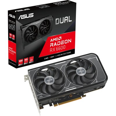 ASUS AMD Radeon RX 6600 Dual V3 Grafikkarte 8GB GDDR6 3xDP/HDMI