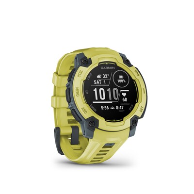 Garmin INSTINCT E Twilight/Electric Lime 45mm Smartwatch 22mm Wechselarmband