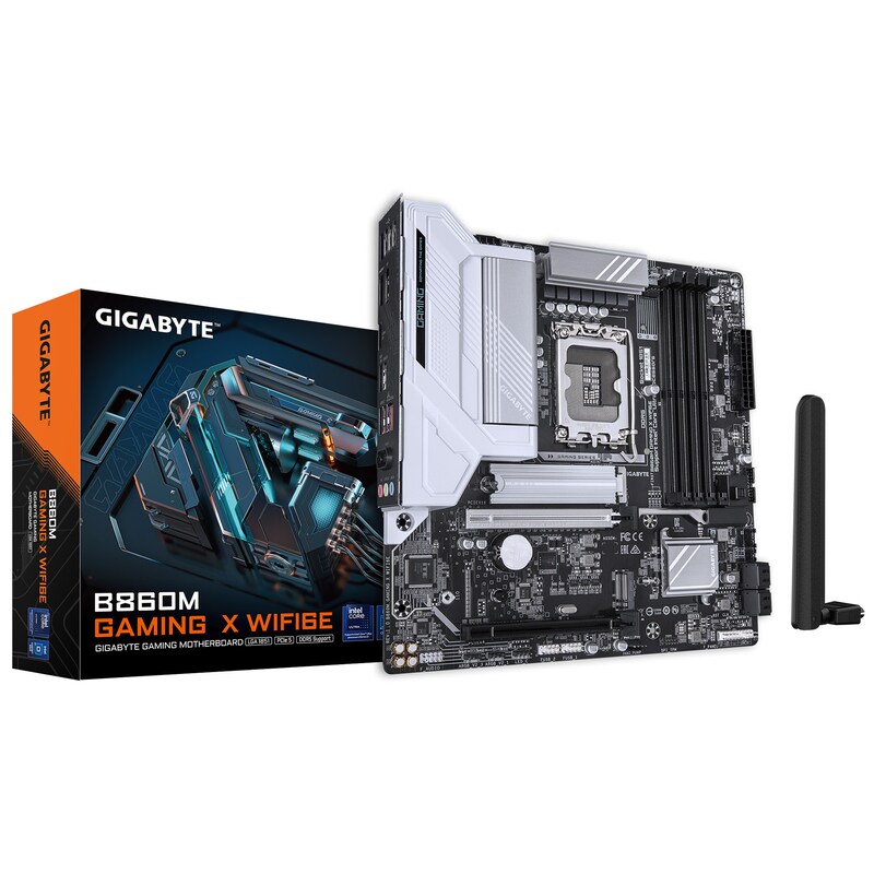 GIGABYTE B860M GAMING X WIFI6E mATX Mainboard Sockel 1851 DP/HDMI