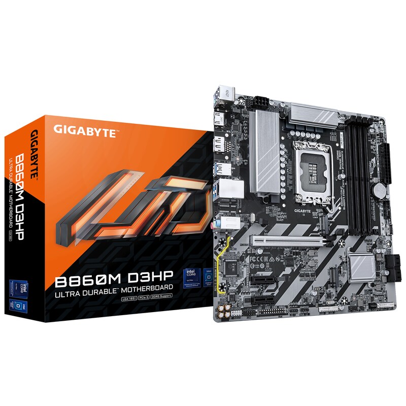 GIGABYTE B860M D3HP mATX Mainboard Sockel 1851 DP/HDMI