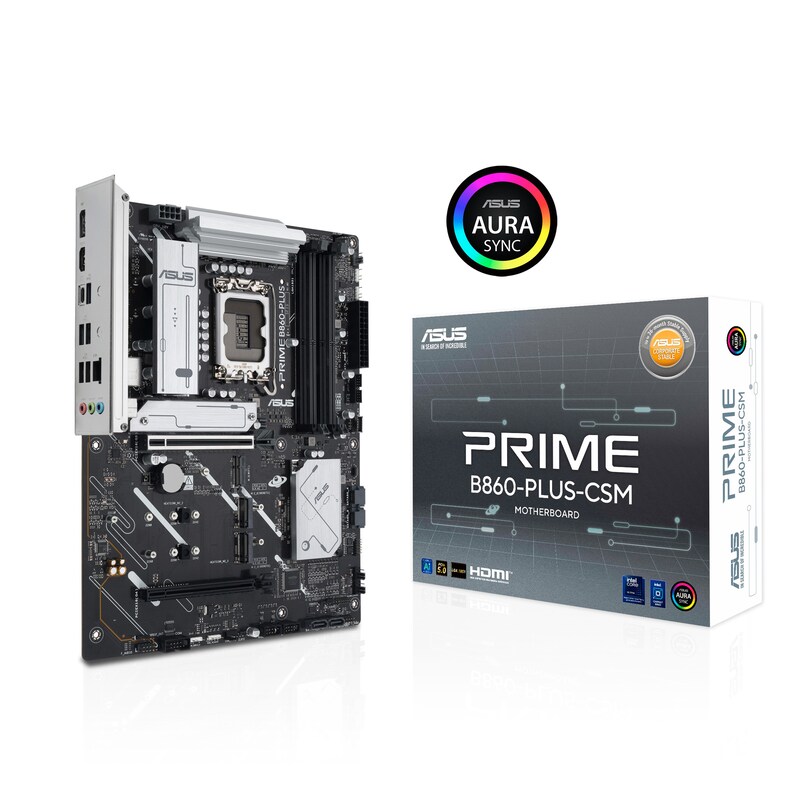 ASUS PRIME B860-PLUS-CSM Mainboard Sockel 1851 DP/HDMI/USB-C