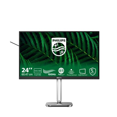 Philips 24B2G5200 60,5cm (23.8") FHD IPS Monitor 16:9 VGA/HDMI/DP/USB 100Hz 4ms Sync