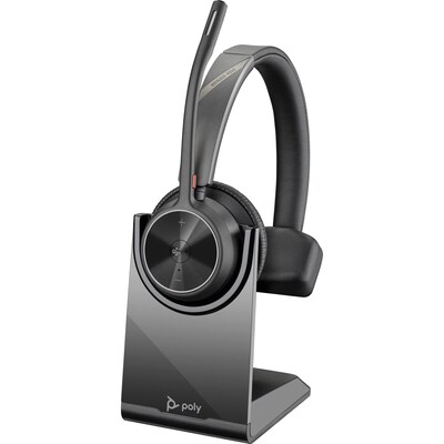 Poly Voyager 4310-M Mono Headset - USB-C, UC-Zertifiziert, MS-Teams, BT700 Dongle, inkl. Ladestation