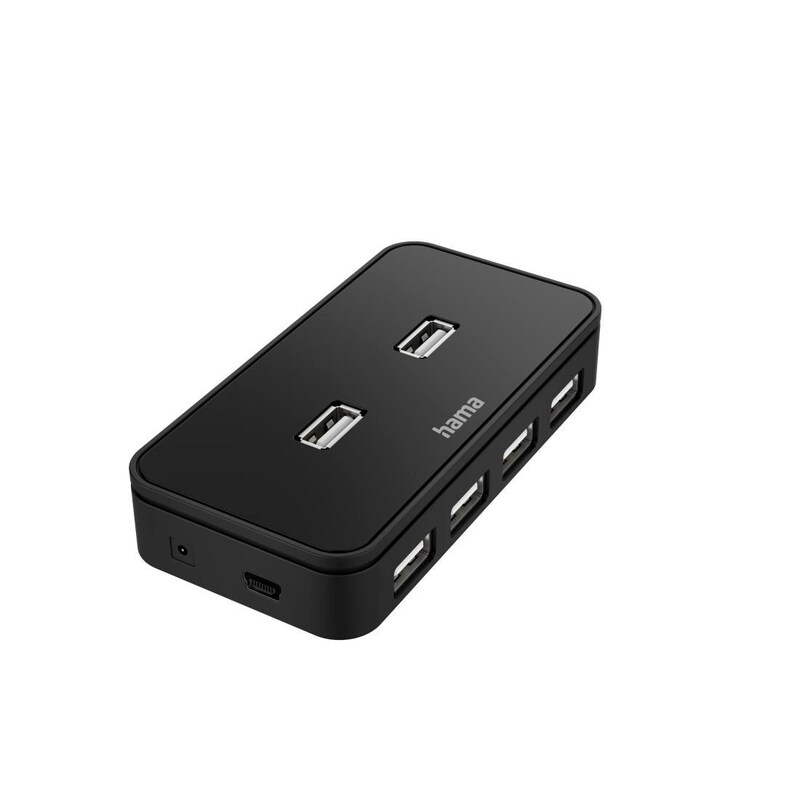 Hub USB günstig Kaufen-Hama 00200123 USB-Hub, 7 Ports, USB 2.0, 480 Mbit/s, inkl. Kabel und Netzteil. Hama 00200123 USB-Hub, 7 Ports, USB 2.0, 480 Mbit/s, inkl. Kabel und Netzteil <![CDATA[• Externer USB-Hub mit USB-A Anschluss • bietet 7 x USB 2.0 Ports, max. 480 Mbit/s • abne