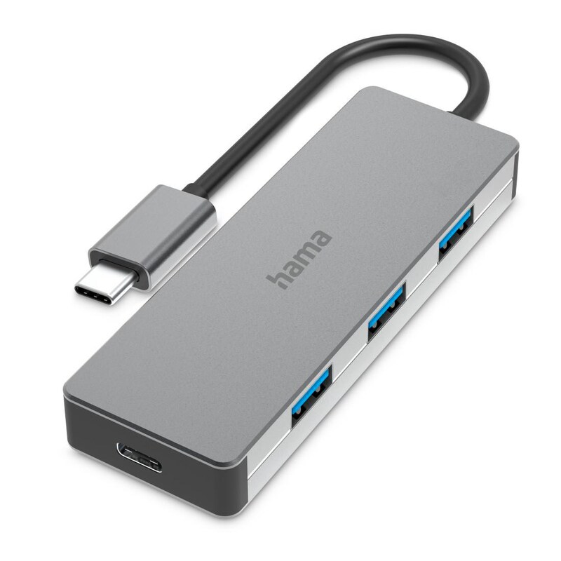 Hub USB günstig Kaufen-Hama 00200105 USB-C-Hub, Multiport, 4 Ports USB-A. Hama 00200105 USB-C-Hub, Multiport, 4 Ports USB-A <![CDATA[• USB-C Hub • Anschlüsse: 4x USB-A • solides Aluminium-Gehäuse]]>. 