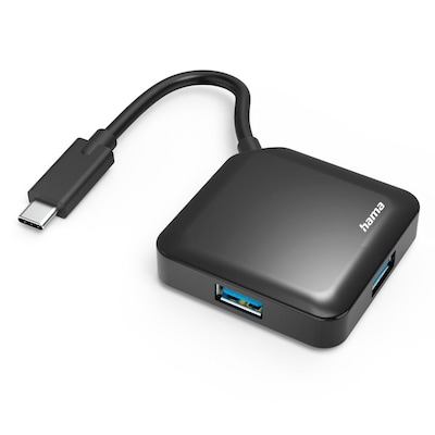 Hama 00200112 USB-C-Hub, 4 Ports, USB 3.2 Gen1, 5 Gbit/s