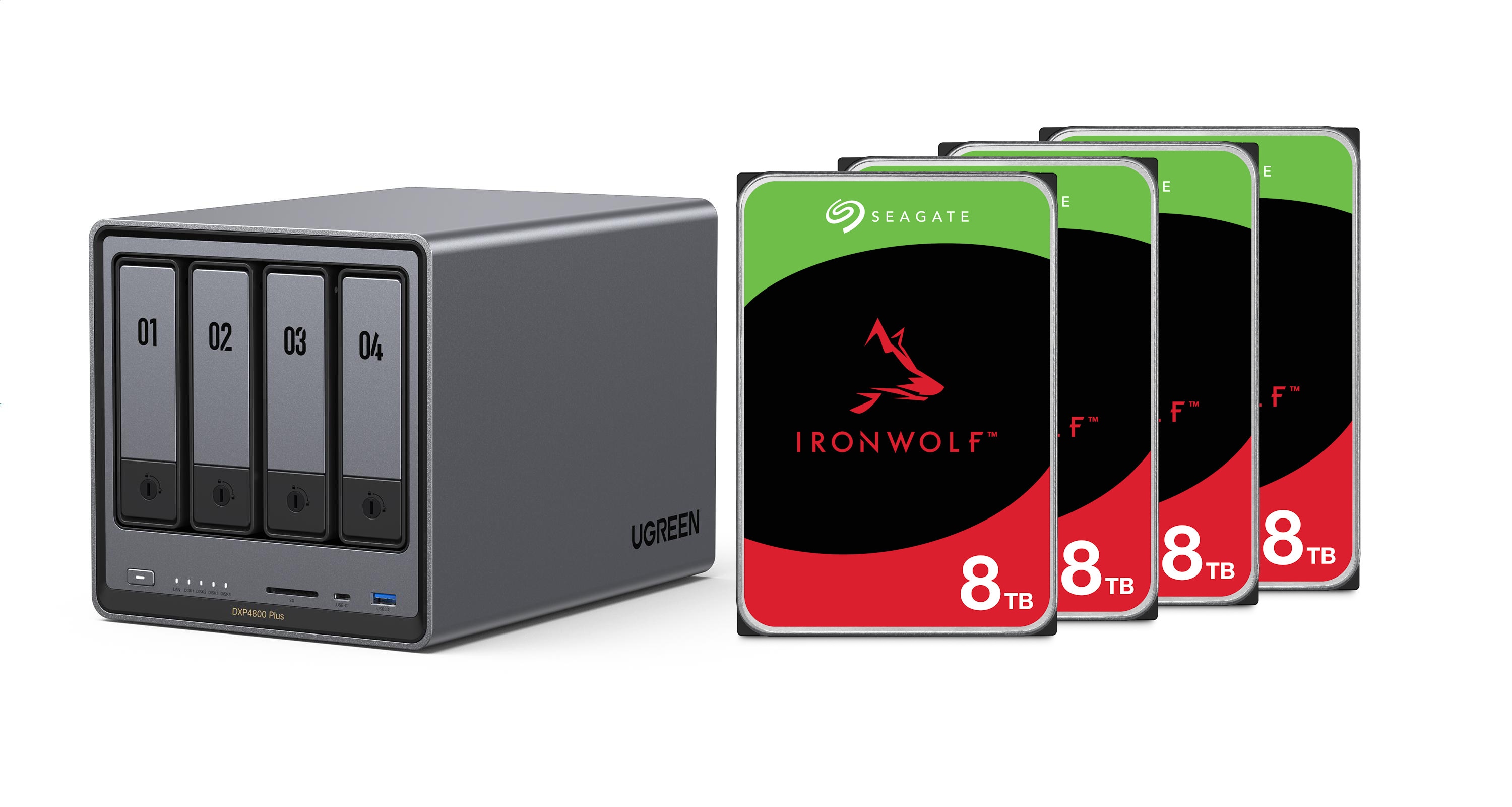Ugreen Nasync Dxp4800 Plus Nas System 4-Bay 16Tb Inkl. 4X Wd Wd40efpx Nas Hdd - Tb Größe 4 - Image 36