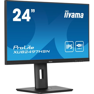 iiyama ProLite XUB2497HSN-B2 60,5cm (23,8") FHD IPS Office Monitor 16:9 HDMI/DP/USB-C PD65W 100Hz