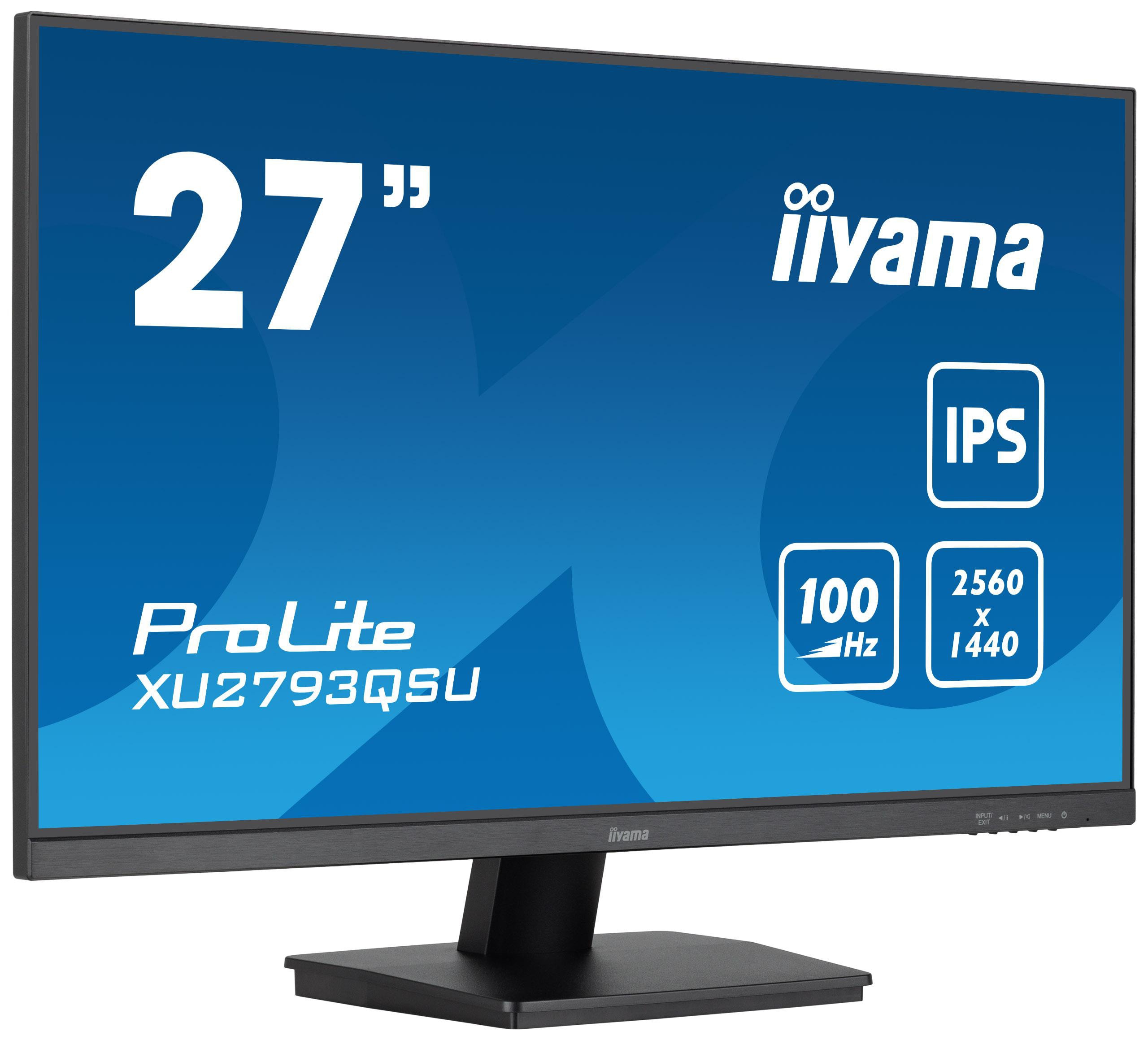 iiyama ProLite XU2793QSU-B7 27 Zoll WQHD IPS Panel 16:9 100 Hz Monitor