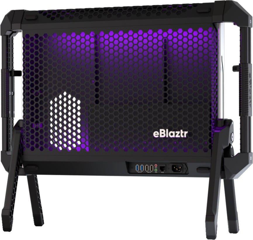 eBlaztr ITX Gaming PC Gehäuse Mini-ITX Schwarz