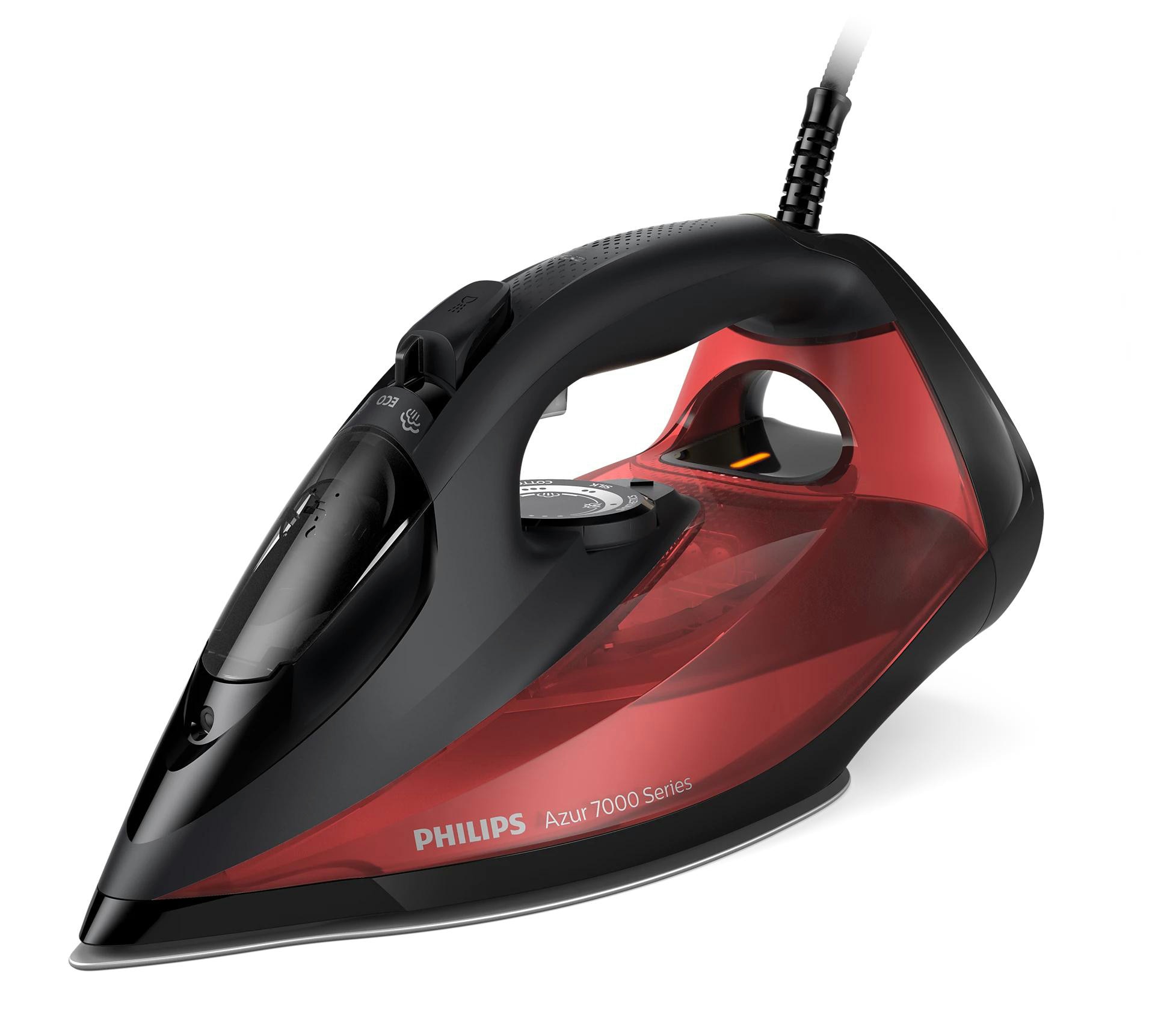 Philips DST7022/40 Dampfbügeleisen antihaftbeschichtet 2.800 W schwarz/rot