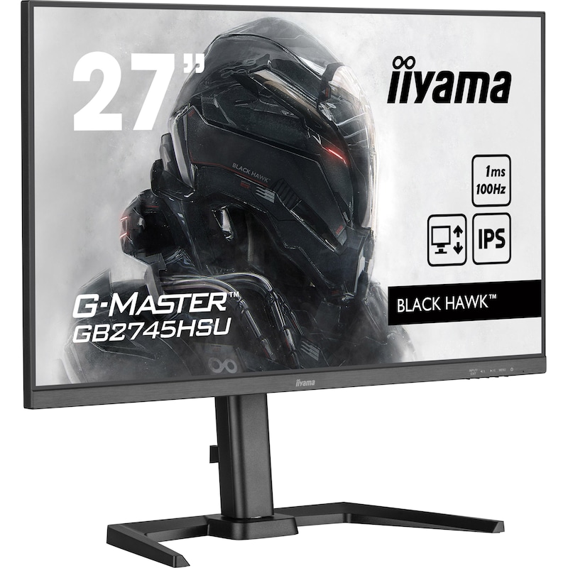 DisplayPort/HDMI günstig Kaufen-iiyama G-Master Black Hawk GB2745HSU-B2 68,6cm (27") FHD IPS Gaming Monitor 16:9 DP/HDMI/USB 100Hz 1ms Sync. iiyama G-Master Black Hawk GB2745HSU-B2 68,6cm (27") FHD IPS Gaming Monitor 16:9 DP/HDMI/USB 100Hz 1ms Sync <![CDATA[• Energieeffizienzkla