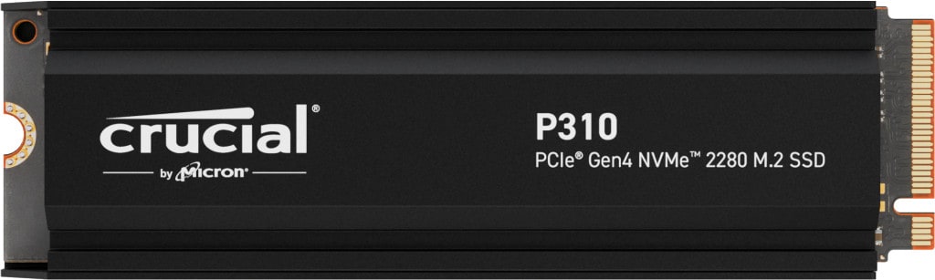 Crucial P310 1TB PCIe Gen4 2280 NVMe M.2 SSD mit Kühlkörper Image
