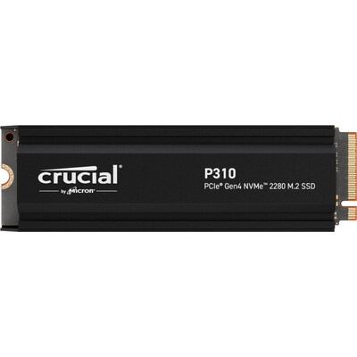 Crucial P310 1TB PCIe Gen4 2280 NVMe M.2 SSD mit Kühlkörper