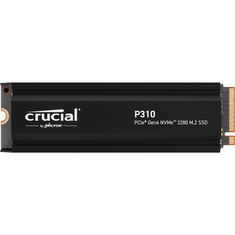 Crucial P310 1TB PCIe Gen4 2280 NVMe M.2 SSD mit Kühlkörper