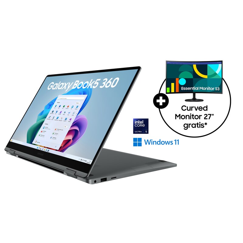 SAMSUNG Galaxy Book5 360 15" AMOLED Ultra 5 226V 16GB/512GB SSD Win11 Copilot+PC