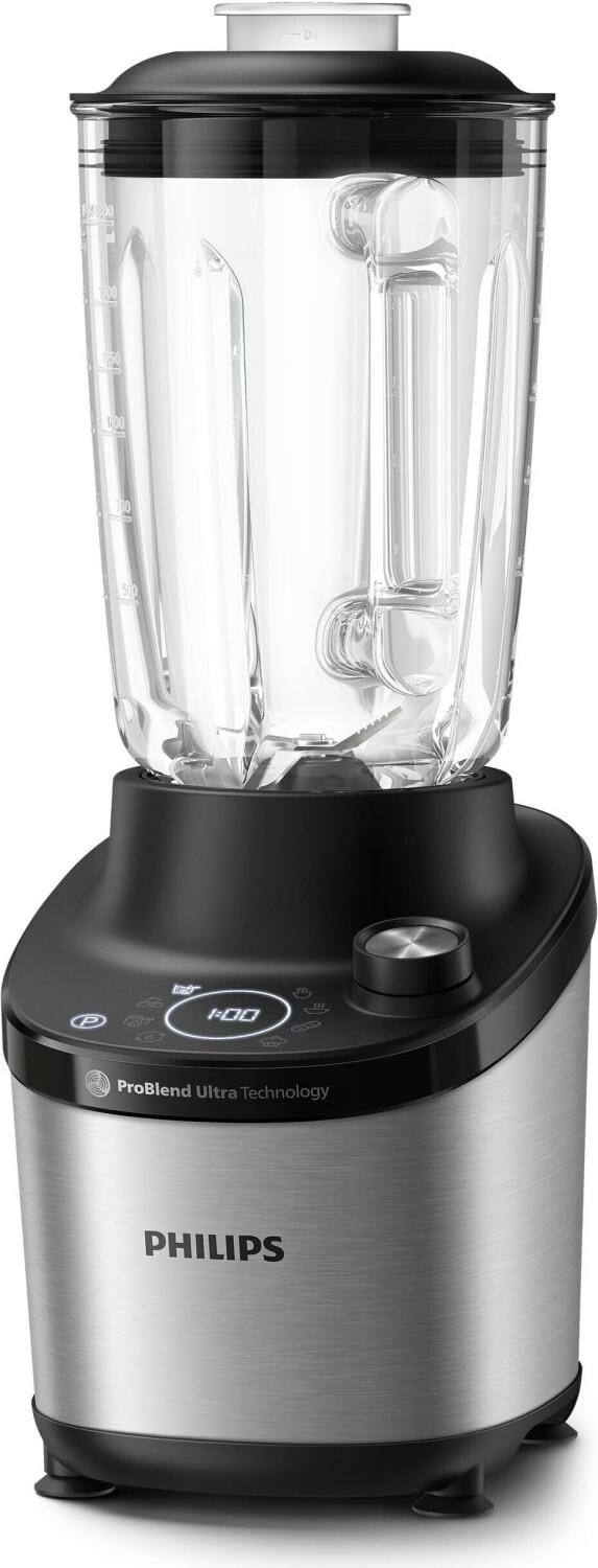 Philips HR3760/00 Standmixer 1.500W 2l-Glas 12 Stufen silber/schwarz
