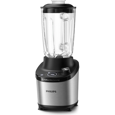 Philips HR3760/00 Standmixer 1.500W 2l-Glas 12 Stufen silber/schwarz