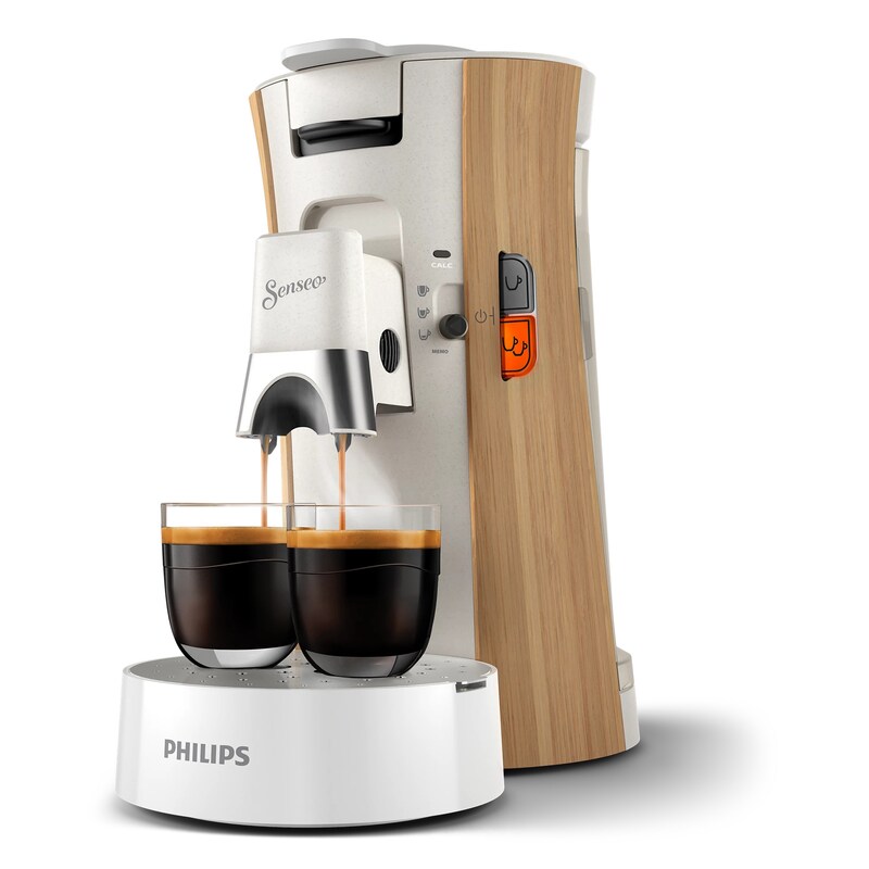 Philips CSA240/05 SENSEO Select Kaffeepadmaschine, Seidenweiß matt