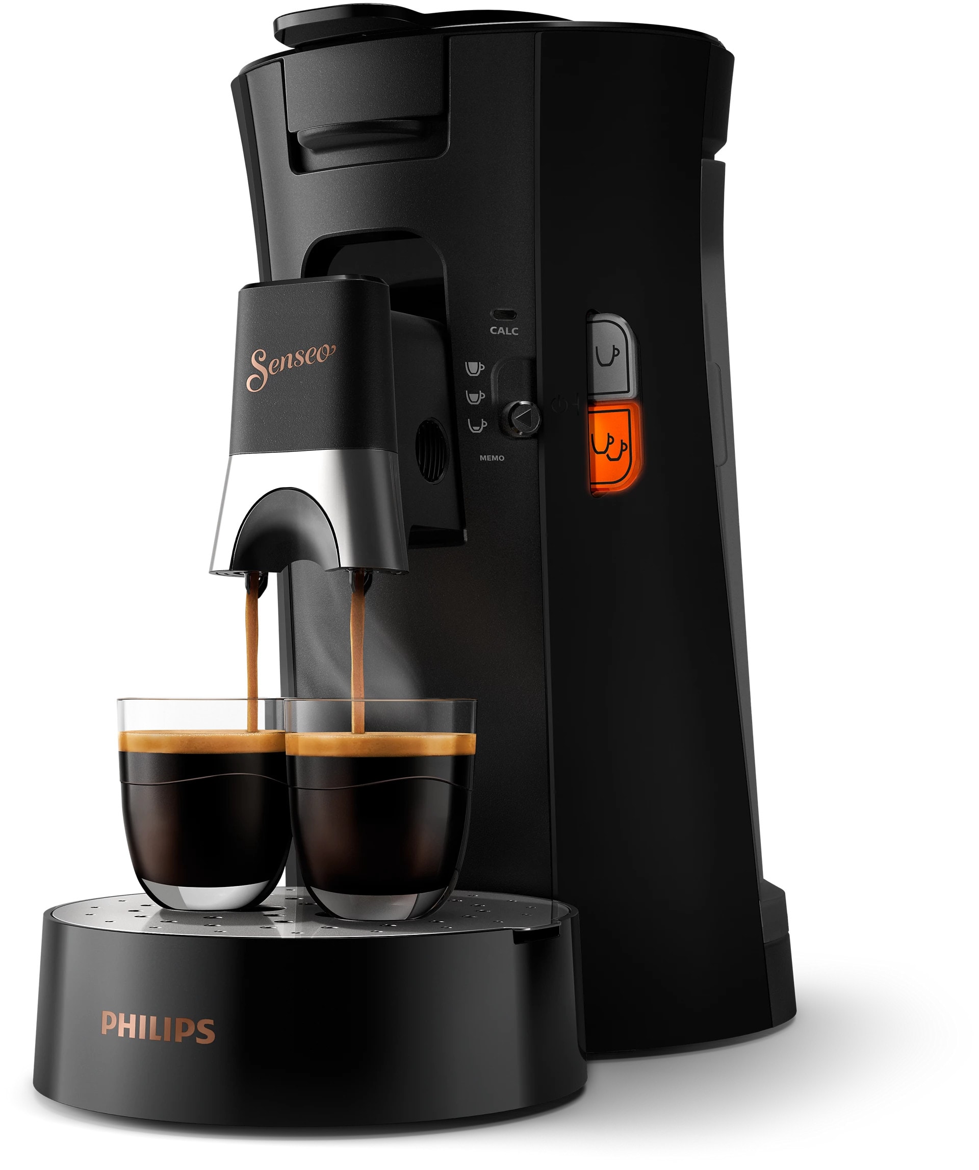 Philips CSA240/60 SENSEO Select Kaffeepadmaschine, tiefschwarz